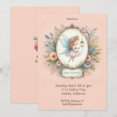 Invitation Baby shower de fruits doux (Devant / Derrière)