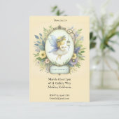 Invitation Baby shower de fruits doux (Debout devant)