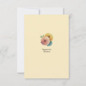 Invitation Baby shower de fruits doux (Dos)