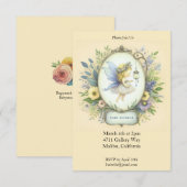 Invitation Baby shower de fruits doux (Devant / Derrière)