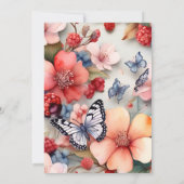 Invitation Baby shower de fruits sucrés de Berry (Dos)