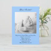 Invitation baby shower de garçon (Debout devant)