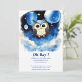 Invitation Baby shower de garçon (Debout devant)
