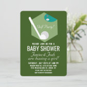 Invitation Baby shower de garçon à thème de golf moderne (Debout devant)
