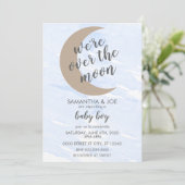 INVITATION BABY SHOWER DE GARÇON BÉBÉ (Debout devant)