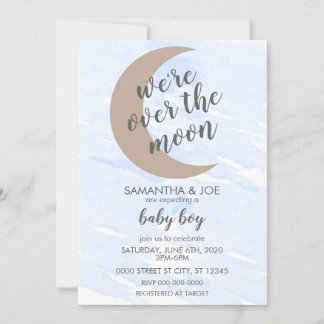 INVITATION BABY SHOWER DE GARÇON BÉBÉ