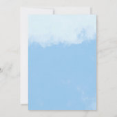 Invitation Baby shower de garçon bleu Eléphant mig (Dos)