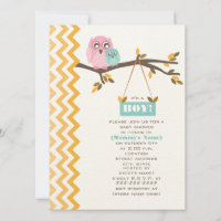 Baby shower de garçon d'automne Maman & Baby Owl