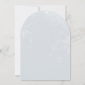 Invitation Baby shower de garçon d'aventure de la forêt d'hiv (Dos)