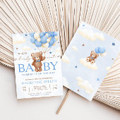 Invitation Baby shower de garçon de ballons de l'o