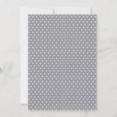 Invitation Baby shower de Garçon de Grey Bow (Dos)