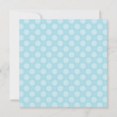 Invitation Baby shower de garçon de maman enceinte bleue (Dos)