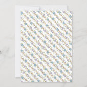 Invitation Baby shower de garçon de Tea Party (Dos)