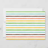 Invitation Baby shower de garçon Dinosaur (Dos)