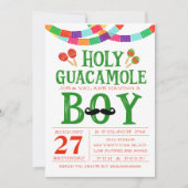 Invitation Baby shower de garçon Fiesta (Devant)