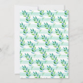 Invitation Baby shower de garçon Jungle Blue Elephant (Dos)