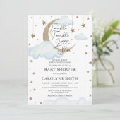 Invitation Baby shower de garçon Little Star Twink (Debout devant)