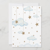 Invitation Baby shower de garçon Little Star Twink (Dos)