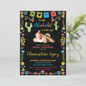 Invitation Baby shower de garçon mexicain Little Muchachito (Debout devant)