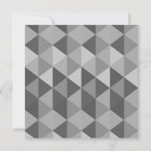 Invitation Baby shower de garçon Mustache de Triangle moderne (Dos)