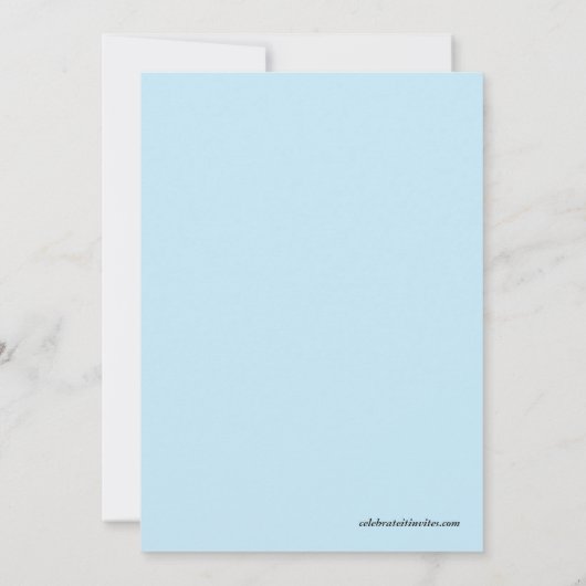 Invitation Baby shower de garçon OWL Ballons à air chaud (Dos)