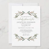 Invitation Baby shower de garçon simple et moderne Aquarelle  (Devant)