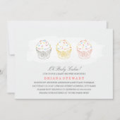 Invitation Baby shower de gâteaux sucrés (Devant)
