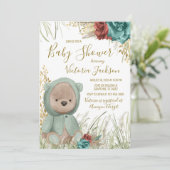 Invitation Baby shower de gazon Pampas (Debout devant)
