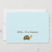 Invitation Baby shower de gigles/animaux de la jun (Dos)