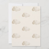 Invitation Baby shower de girafe de Nursery Boho (Dos)