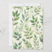 Invitation Baby shower de girafe rose (Dos)