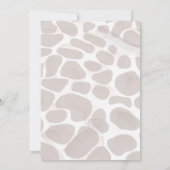 Invitation Baby shower de Giraffe Bébé Cute (Dos)