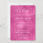 Invitation Baby shower de glaçage Chic Gâteau Rose (Devant)