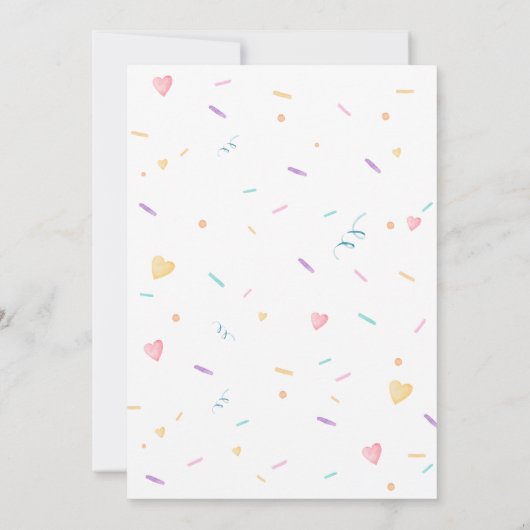 Invitation Baby shower de glace (Dos)