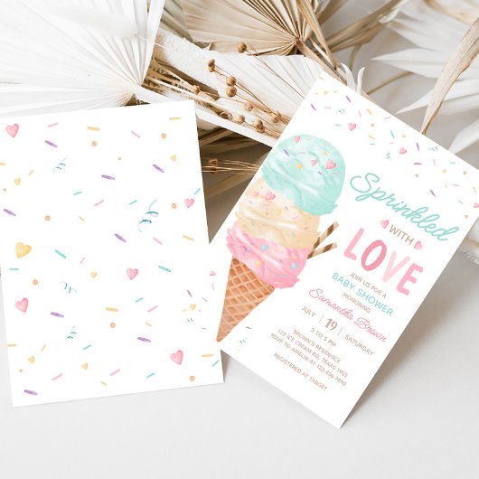 Invitation Baby shower de glace