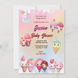 Invitation Baby shower de glace