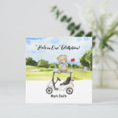 Invitation Baby shower de golf (Debout devant)