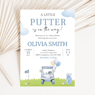 Invitation Baby Shower de Golf Bébé Un Petit Putter