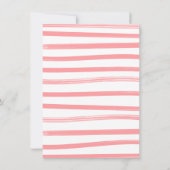 Invitation Baby shower de golf Girly Preppy (Dos)