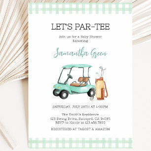 Invitation Baby Shower de Golf Neutre en Genre