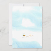 Invitation Baby shower de grand-mère à abeille (Dos)