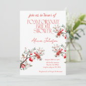 Invitation Baby Shower de Grenade Fleurie pour la Mariée (Debout devant)
