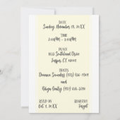 Invitation Baby shower de grenouille Whimsical Boy (Dos)