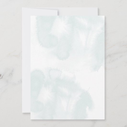 Invitation Baby shower de grossesse animale (Dos)