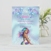 Invitation Baby shower de grossesse de maman mère (Debout devant)