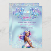 Invitation Baby shower de grossesse de maman mère (Devant / Derrière)