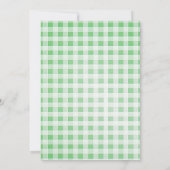 Invitation Baby shower de grossesse vert Picks Concombre (Dos)