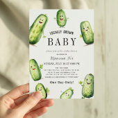 Invitation Baby shower de grossesse vert Picks Concombre