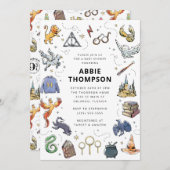 Invitation Baby shower de Harry Potter Icon (Devant / Derrière)