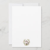 Invitation Baby shower de hérisson Spring (Dos)